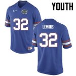 Youth Florida Gators #32 Adarius Lemons NCAA Nike Blue Authentic Stitched College Football Jersey RPI8862JL